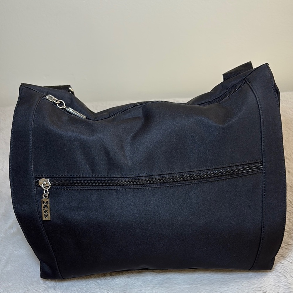 Maxx New York Sleek Black Crossbody Bag